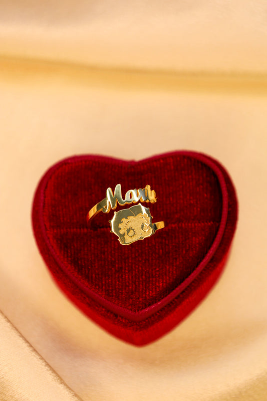 Betty Boop Name Ring