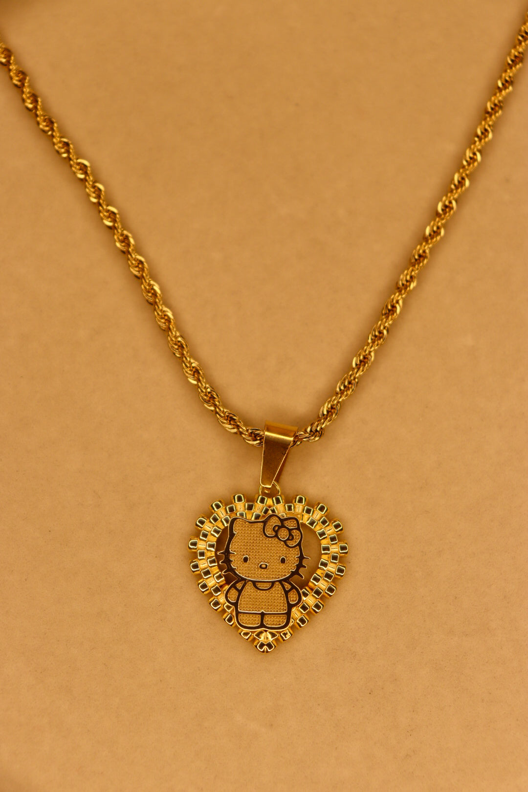 Hello Kitty Heart Rolex Necklace