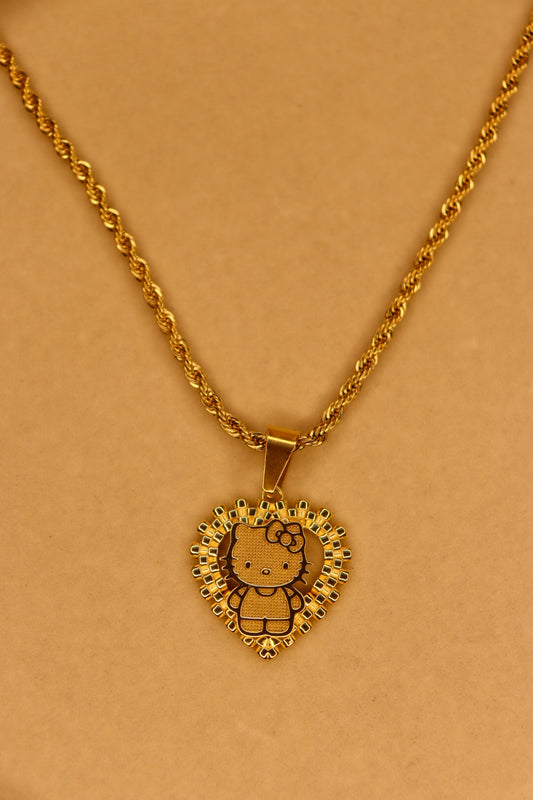 Hello Kitty Heart Rolex Necklace