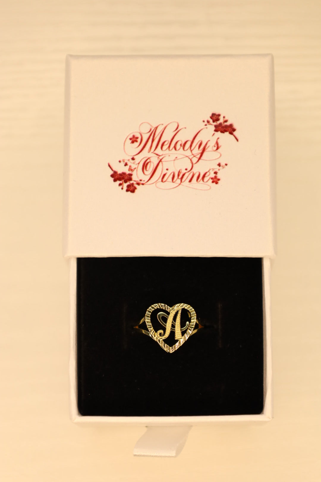 Heart Initial Ring