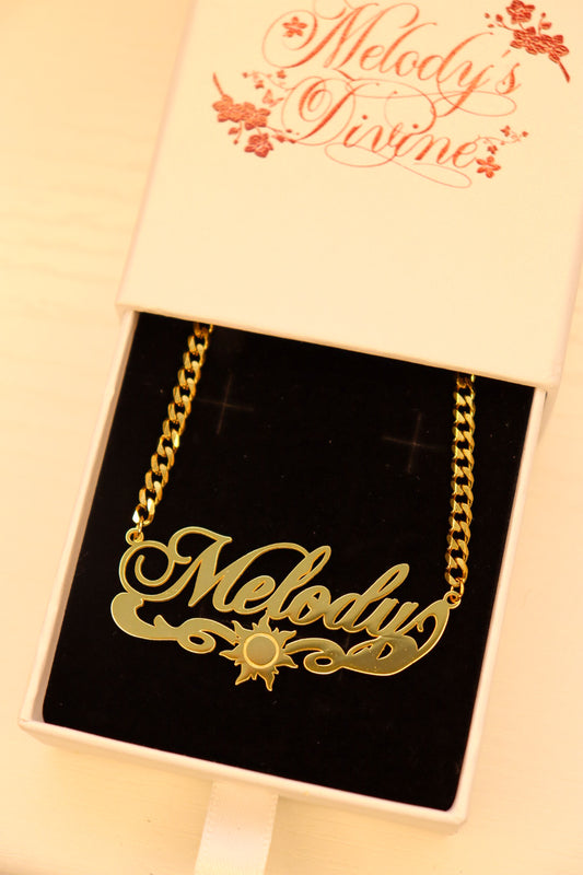 Rapunzel Name Necklace