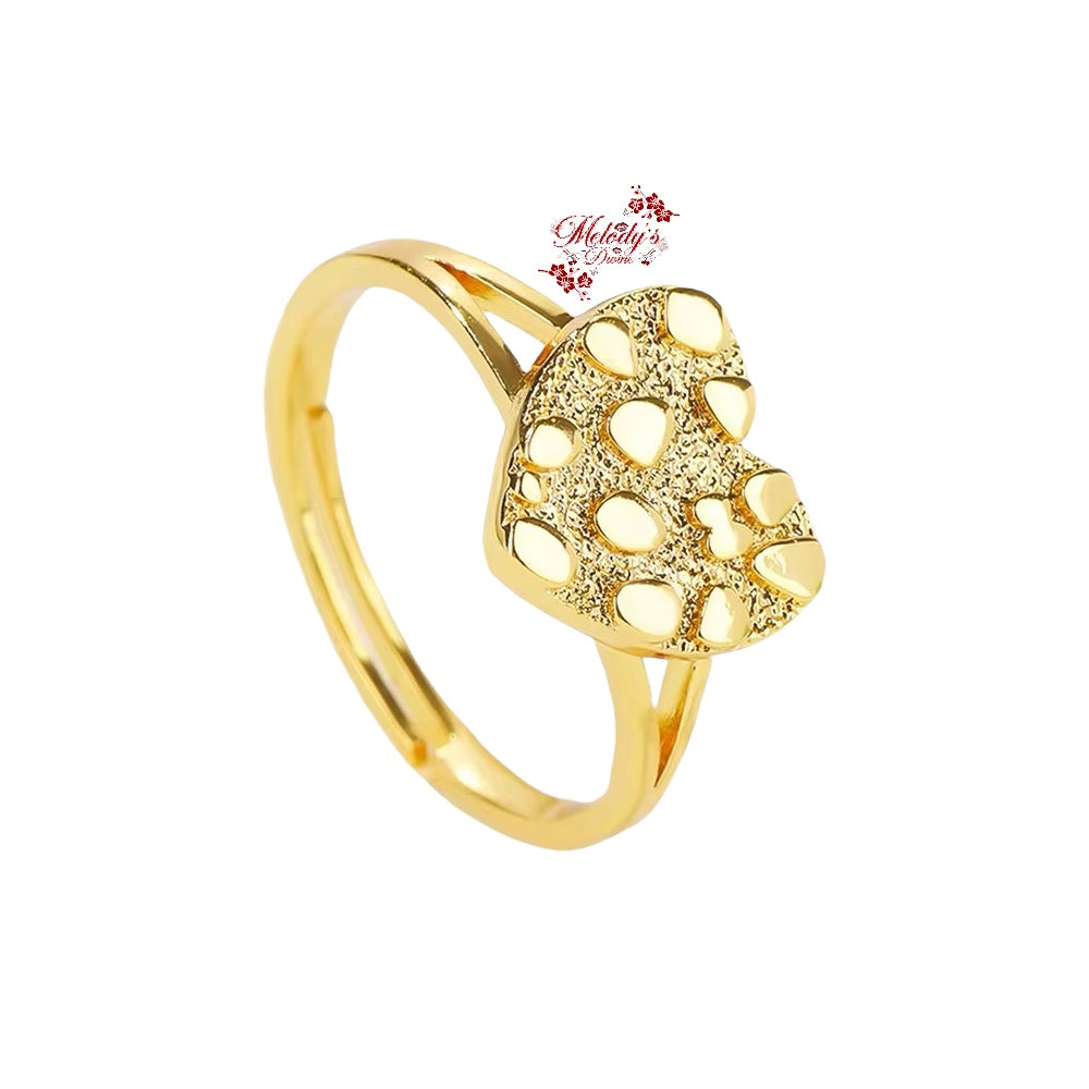 Heart Nugget Ring