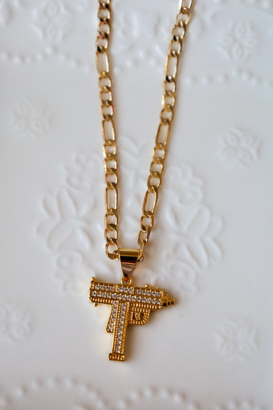 Uzy gun necklace