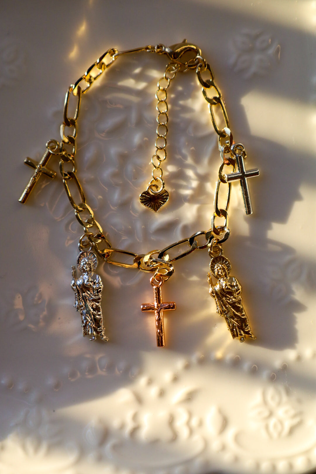 Cross x San Judas bracelet