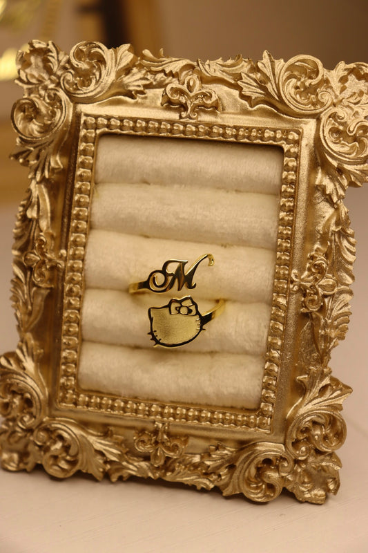 Hello Kitty initial Ring