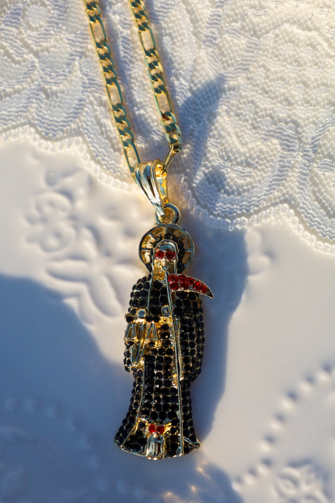“Santa muerte” necklace