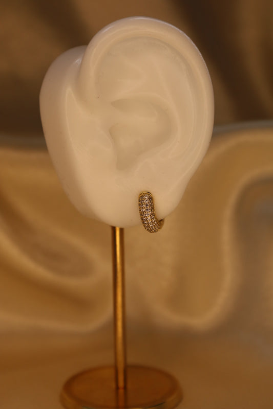 “Mayve” dazzling gold hoops