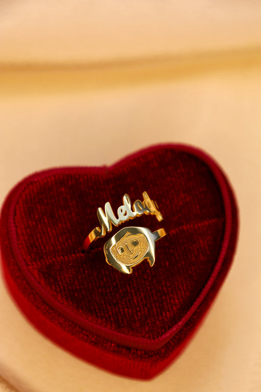 Custom Coraline Name Ring