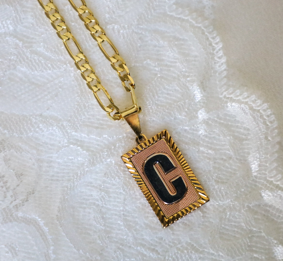 Framed Initial Necklace