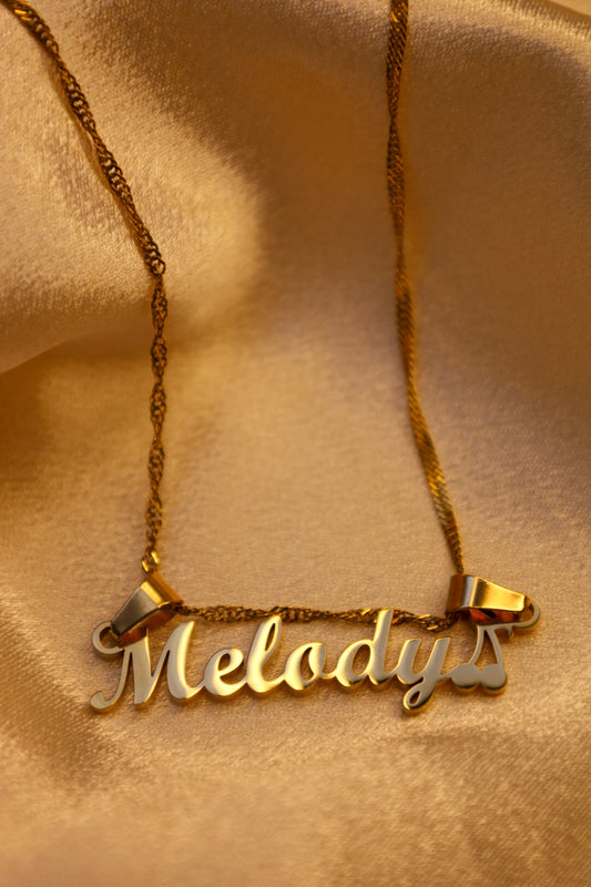 Cherry custom name necklace