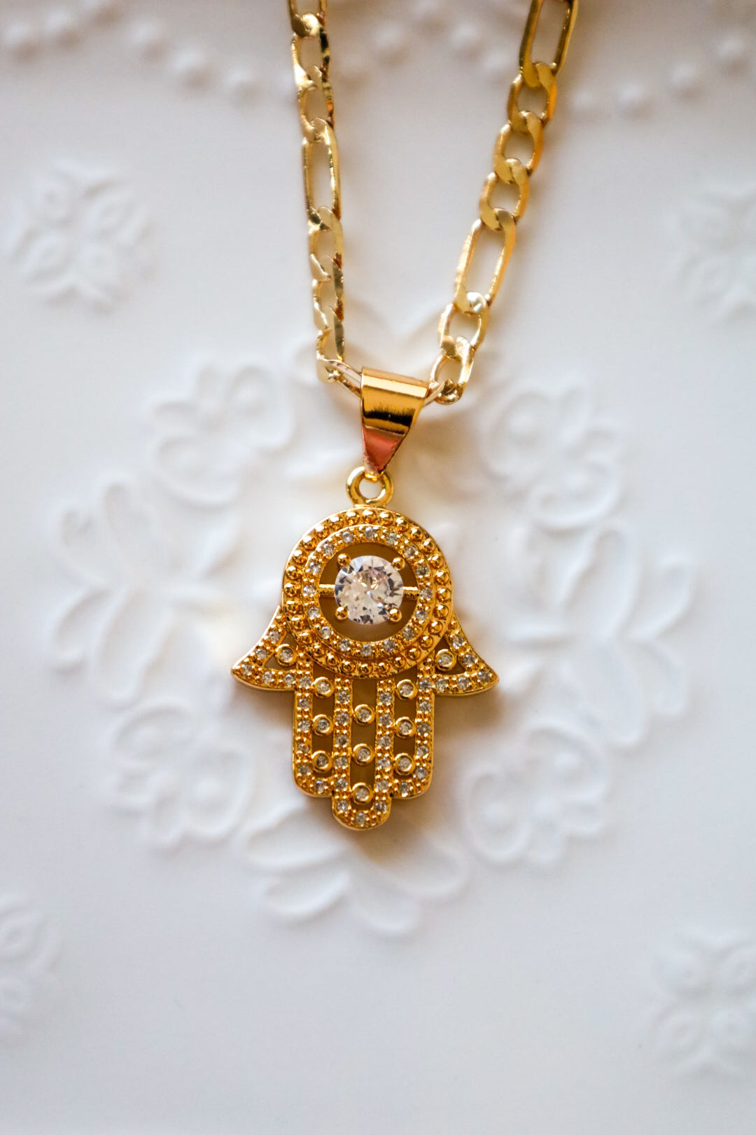 Hamsa necklace