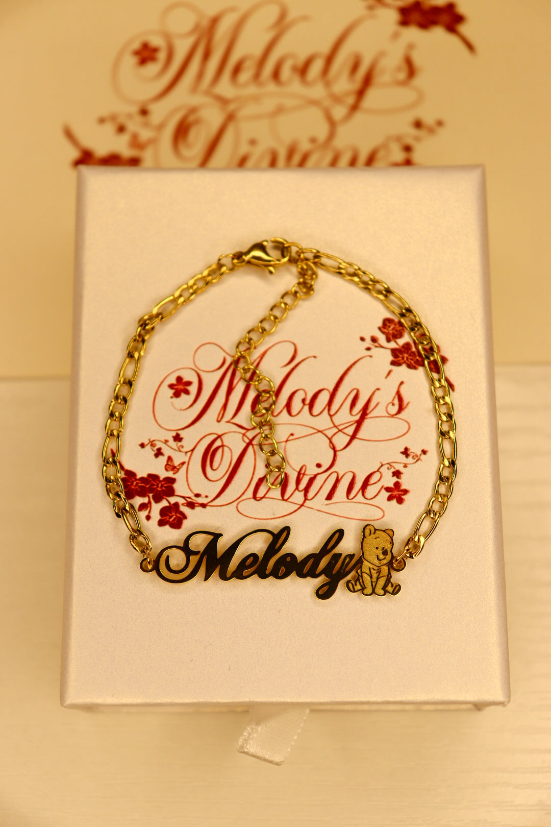 Winnie the Pooh Custom Name Bracelet