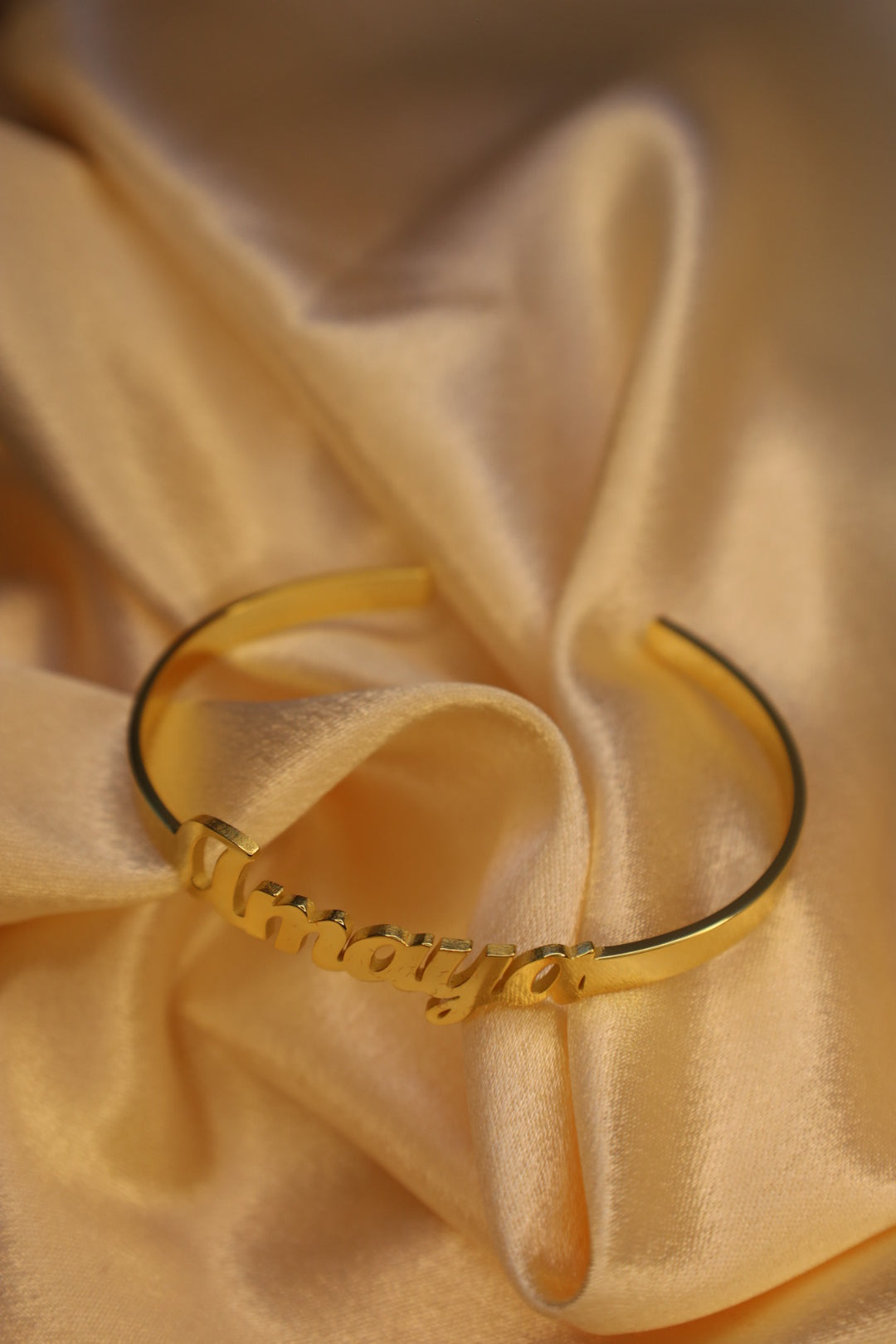 Adjustable Custom Name Cuff Bracelet