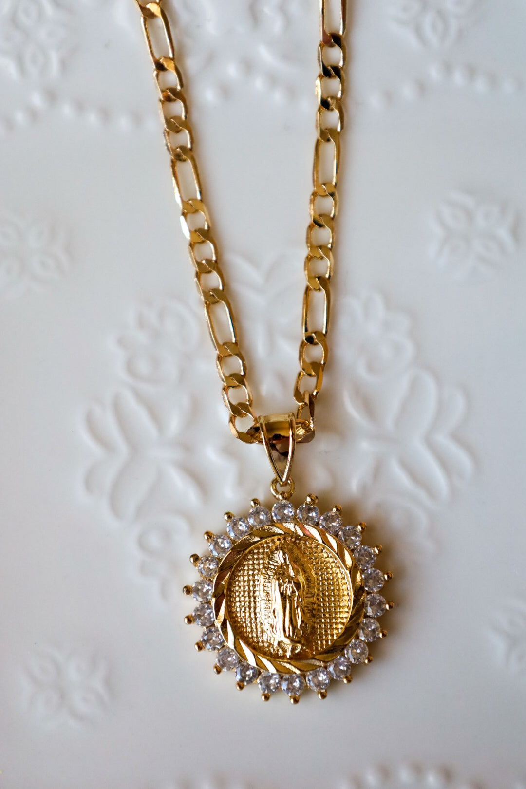 Virgencita medalla necklace