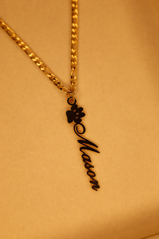 Fur Baby custom name necklace