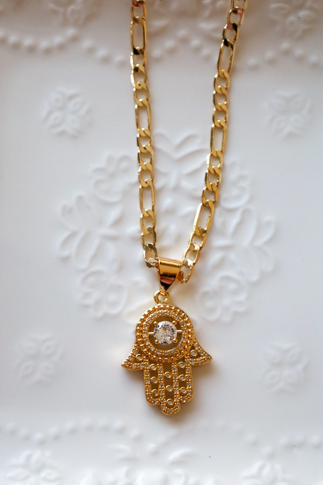 Hamsa necklace