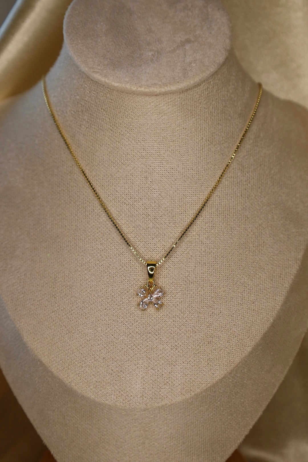 Dainty Vienna butterfly necklace