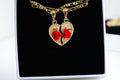 Rose breakable heart set
