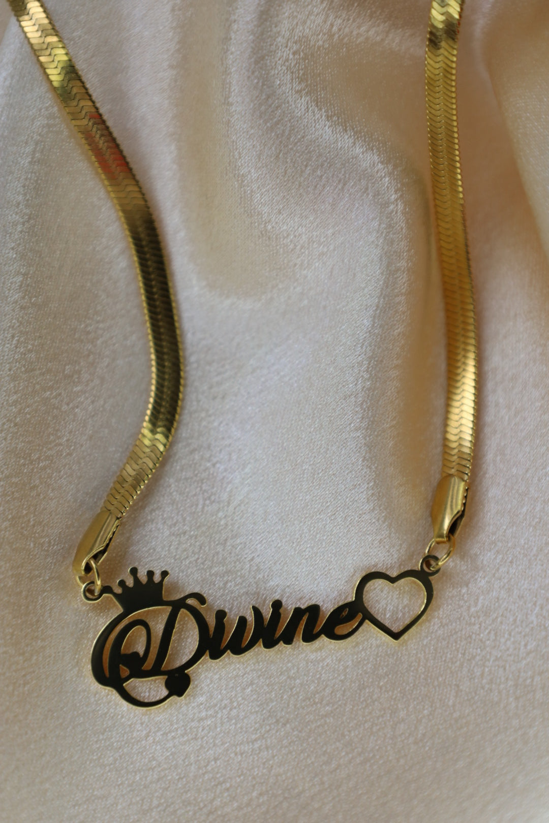 Divine custom name necklace