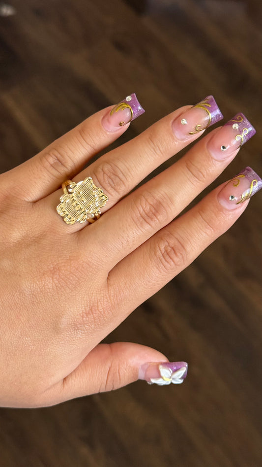 14k Full Hello Kitty Ring
