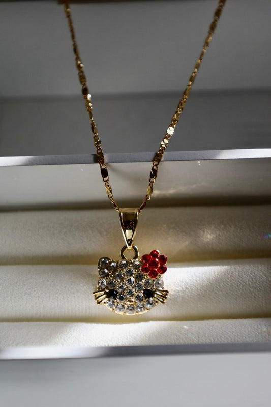 Red hello kitty necklace