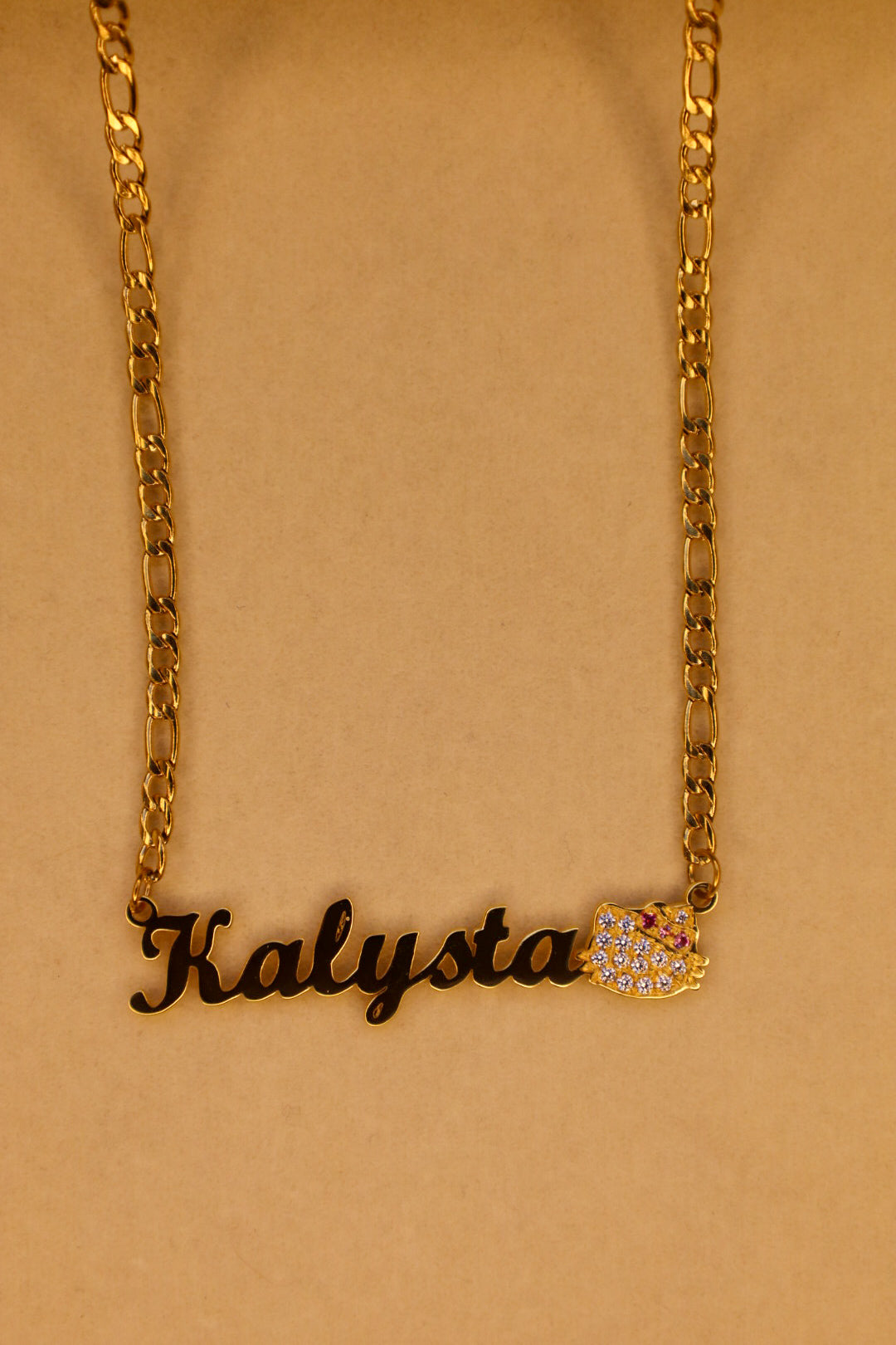 Bling Hello Kitty name necklace