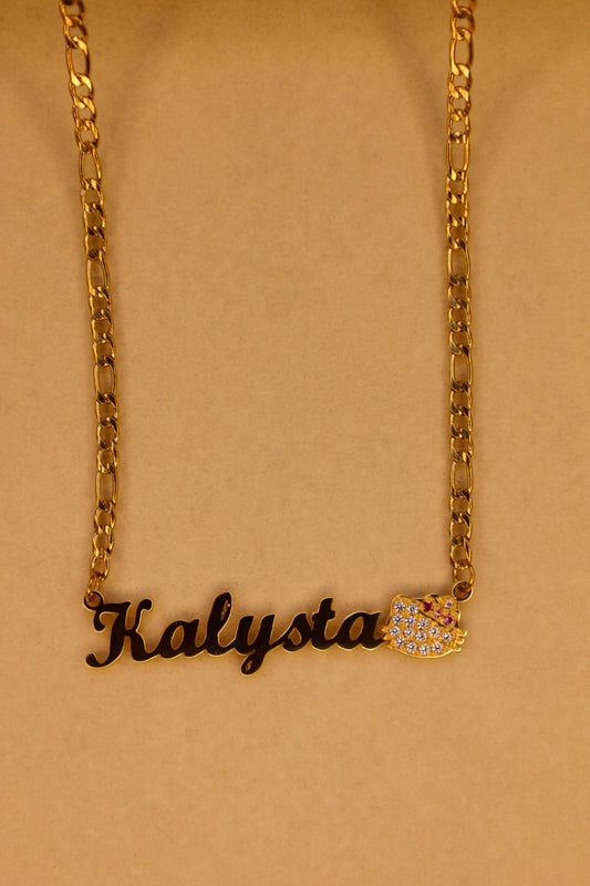 Bling Hello Kitty name necklace