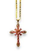 Aurora cross necklace