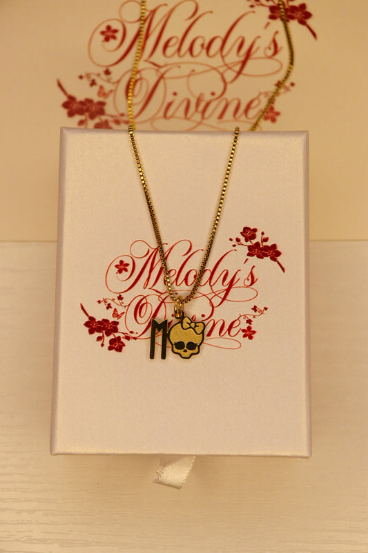 Monster high initial necklace