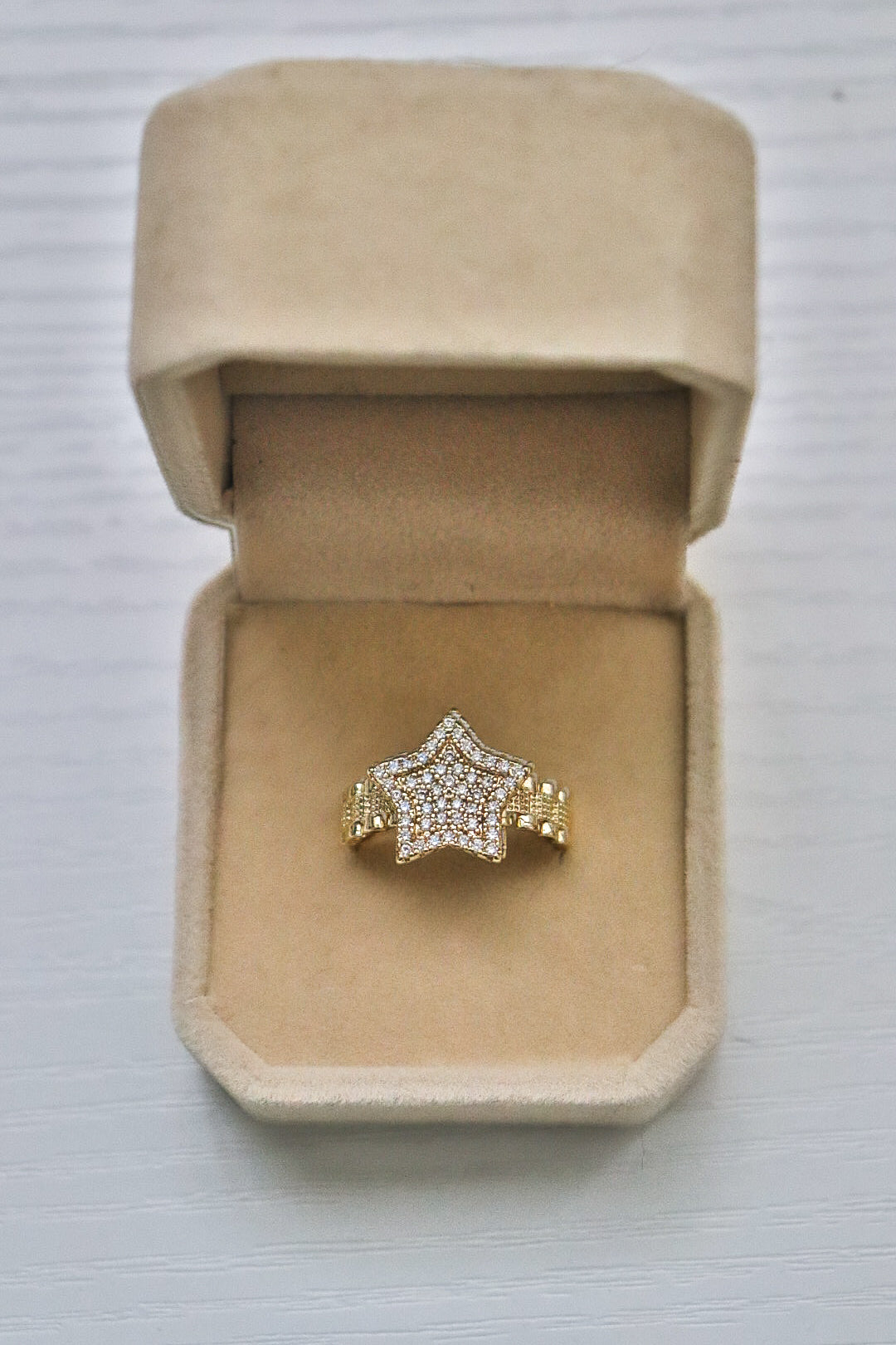 Iced Out Star Ring