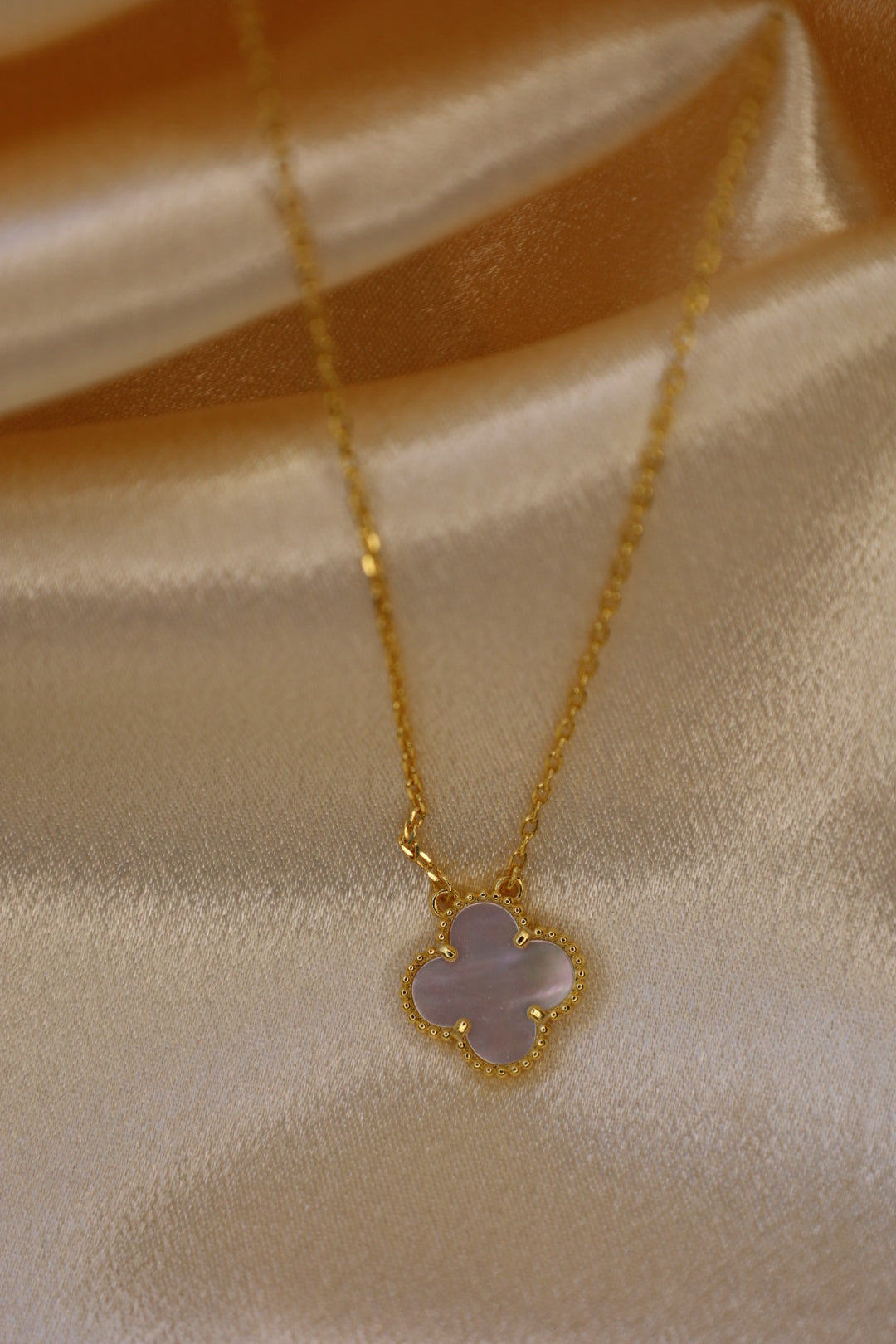 White clover necklace