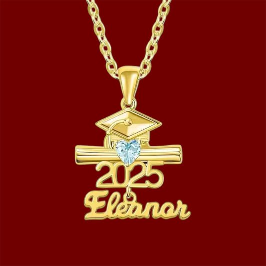 Custom Grad Name Necklace