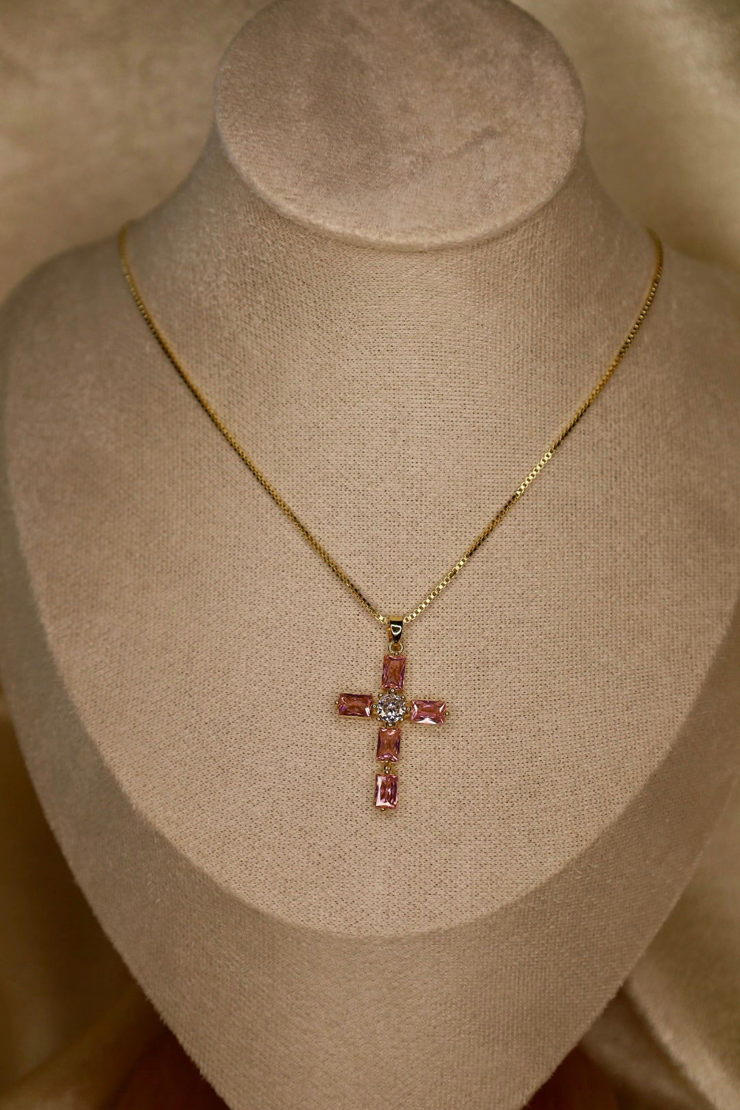 Claire cross necklace