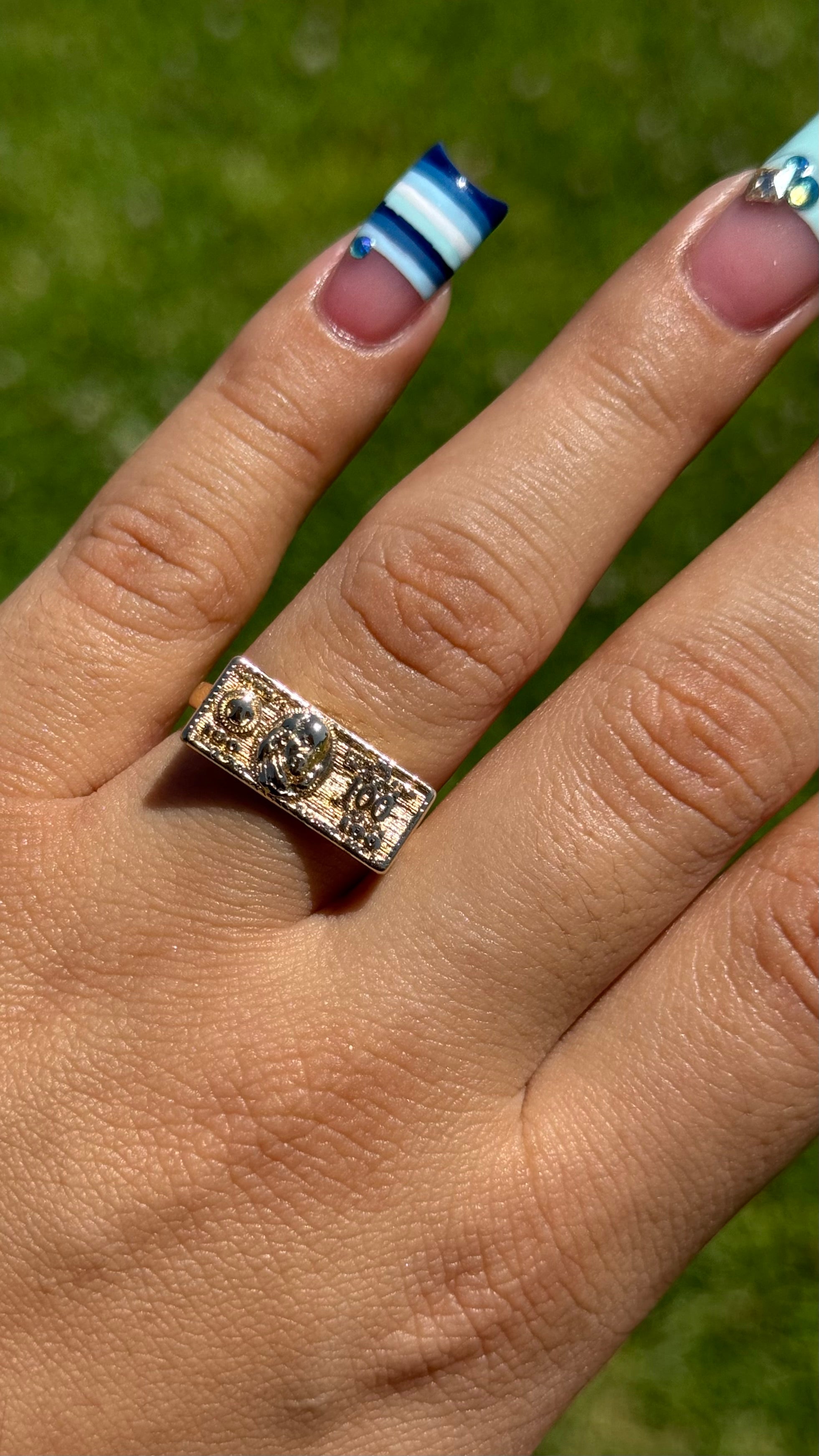 Benjamin Bill Ring - 14k gold plated