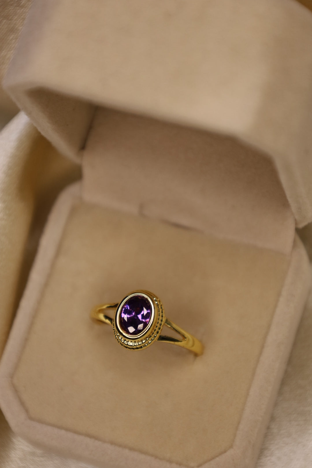 Lavender gold ring *Pre Order*