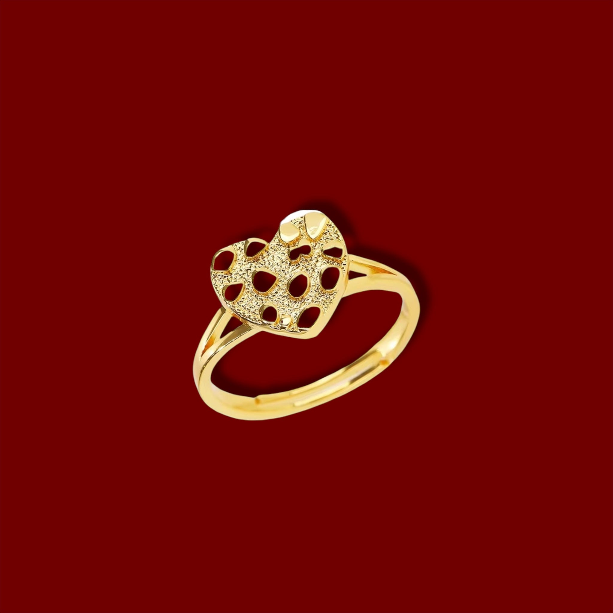 Heart Nugget Ring