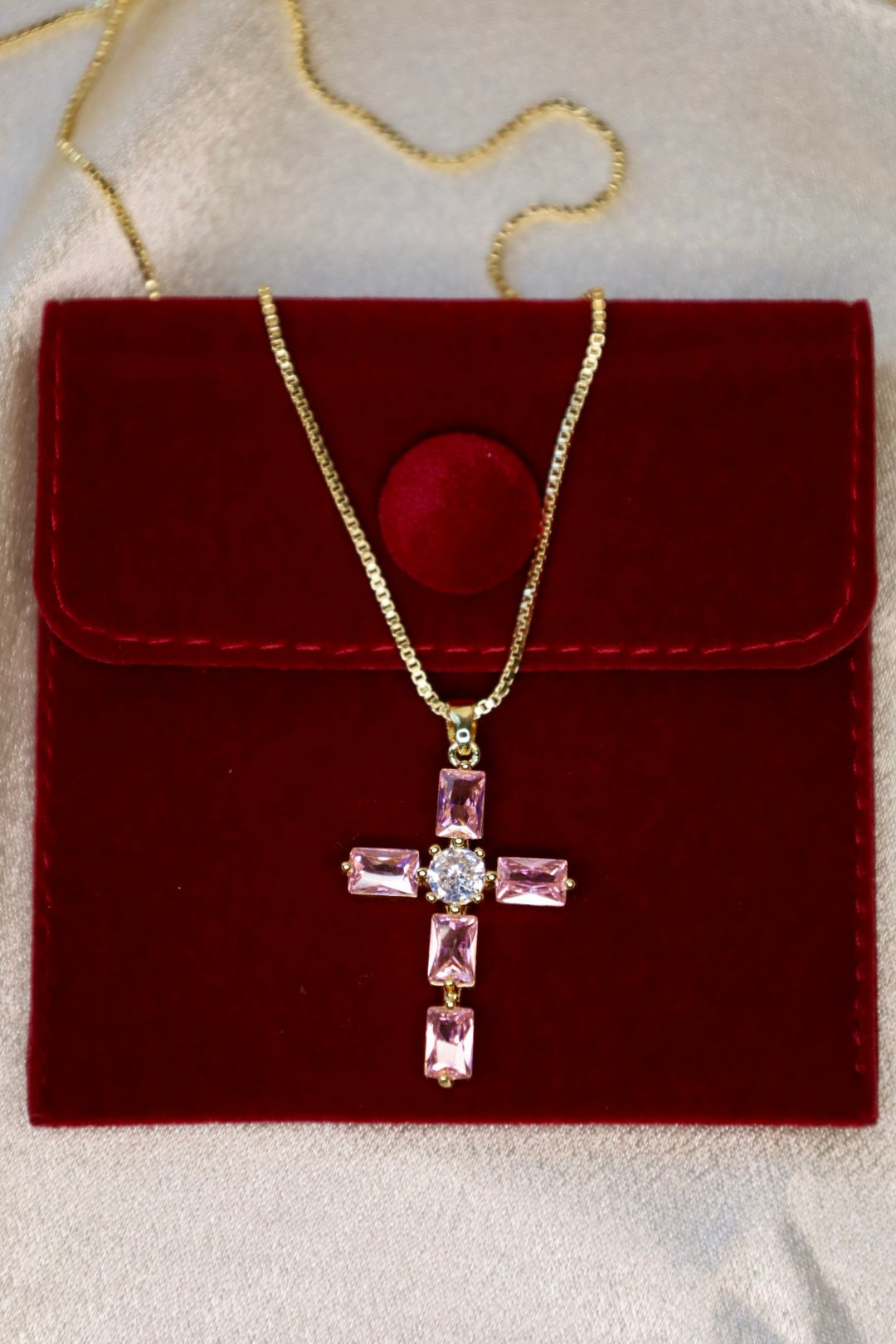 Claire cross necklace