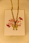 Monster high bow necklace