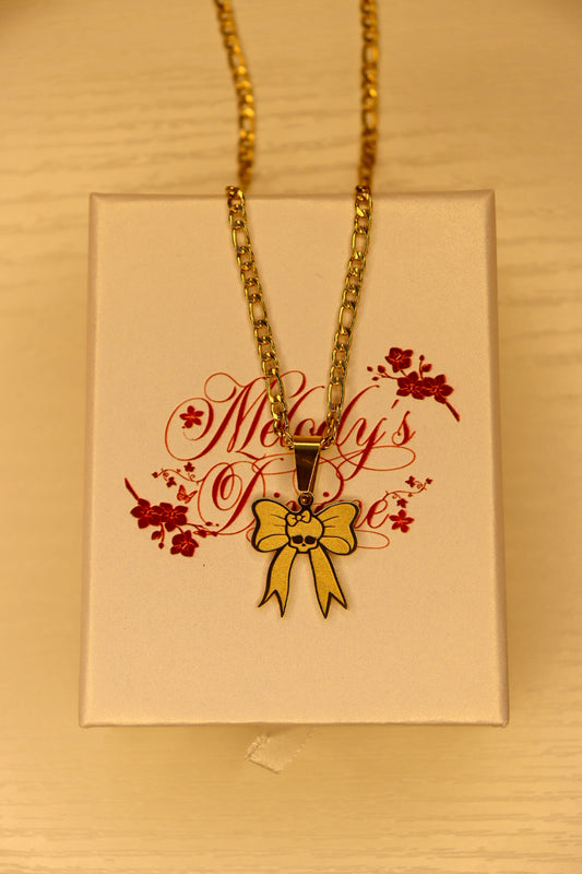 Monster high bow necklace