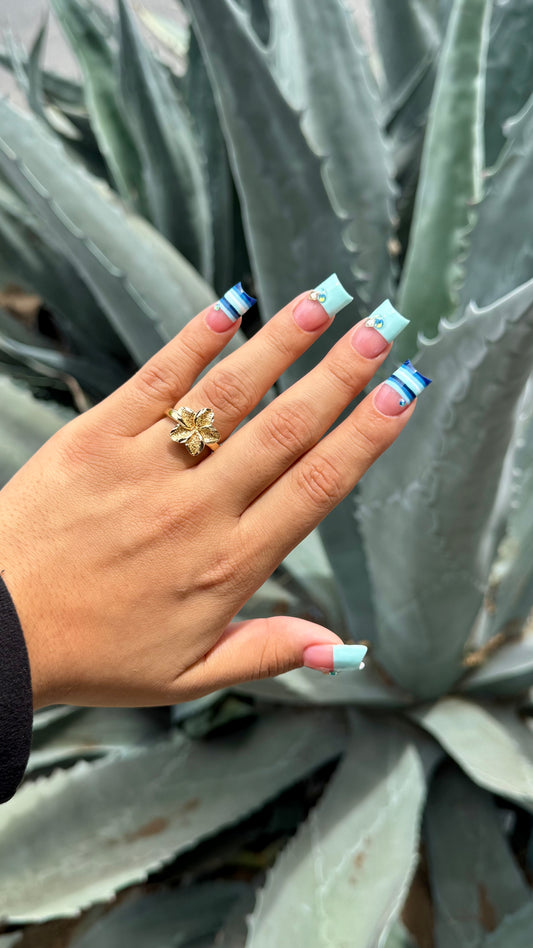 Chunky Plumeria Ring