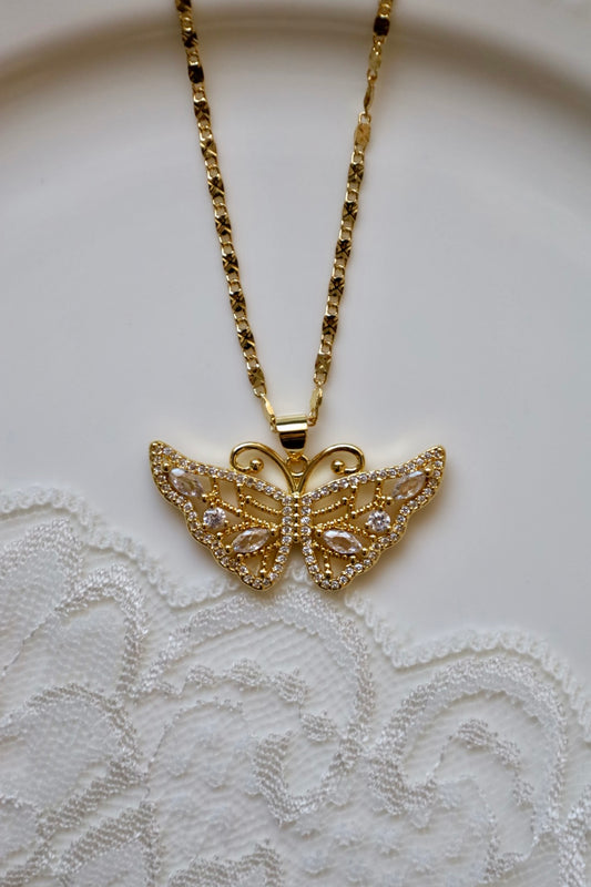 Idalia butterfly necklace