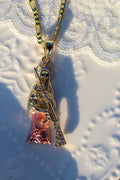 Santa Muerte X Ak necklace