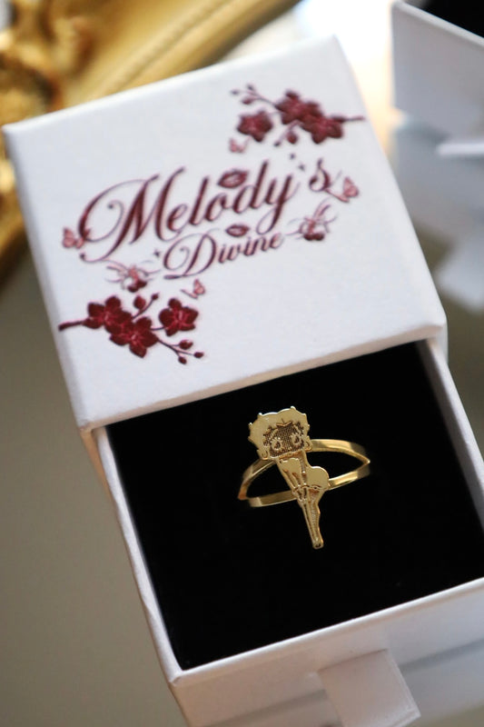 Betty Boop full body ring