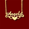 Triple Heart Name Necklace