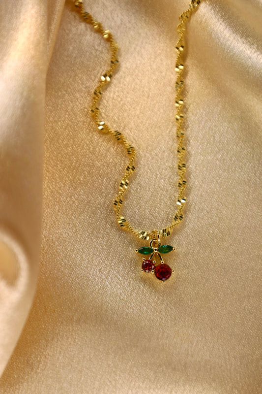 “Cherry girl” necklace