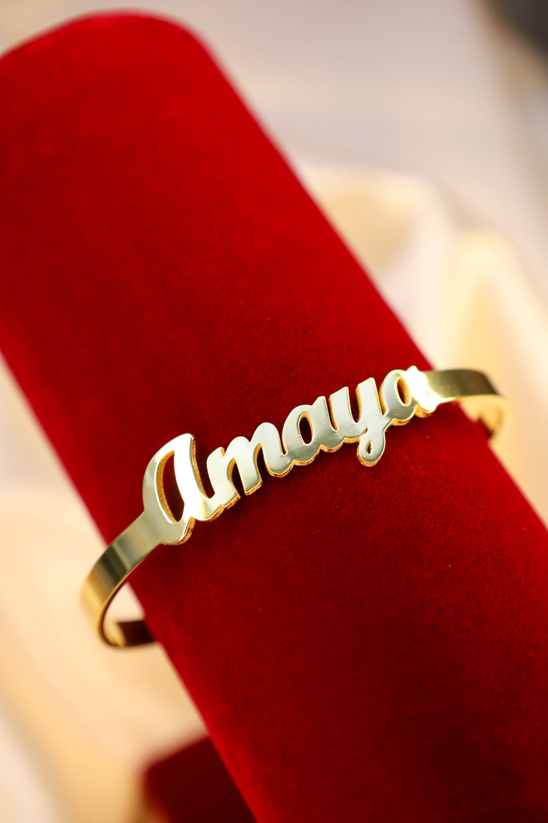 Adjustable Custom Name Cuff Bracelet