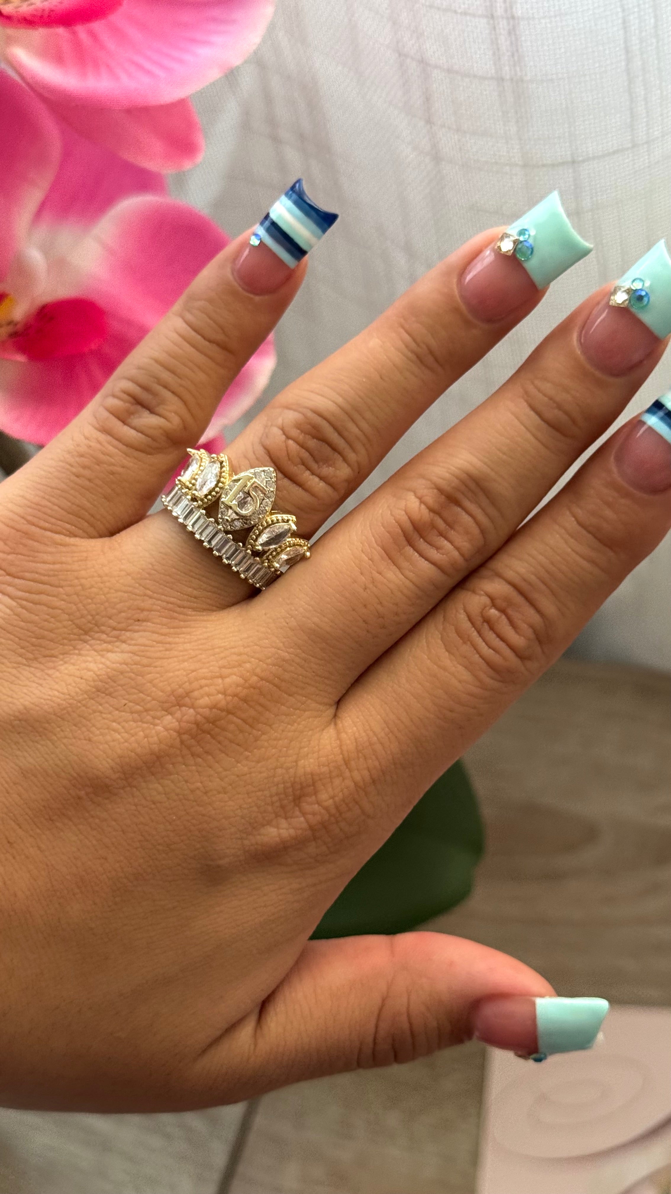 “15” Crown Ring