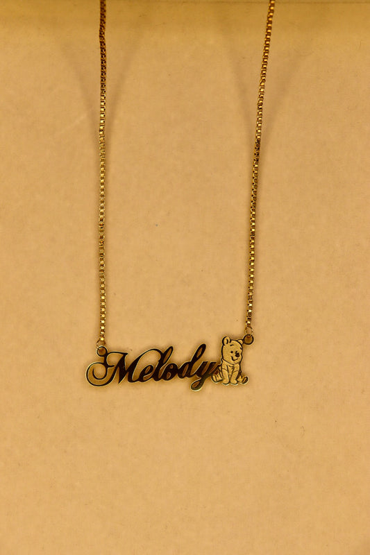 Winnie the pooh Name Necklace