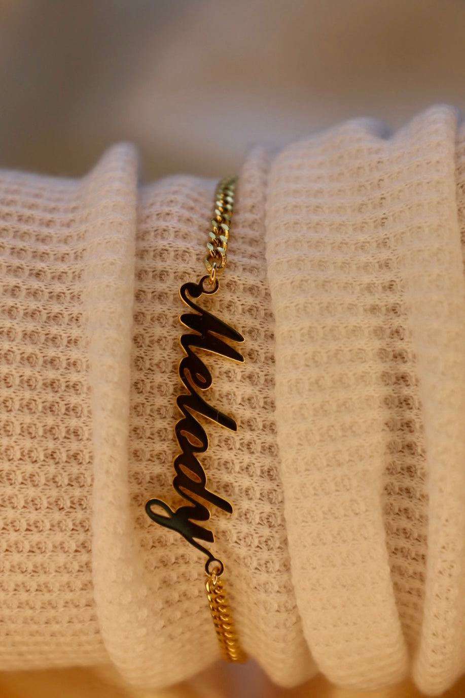 Custom name bracelet