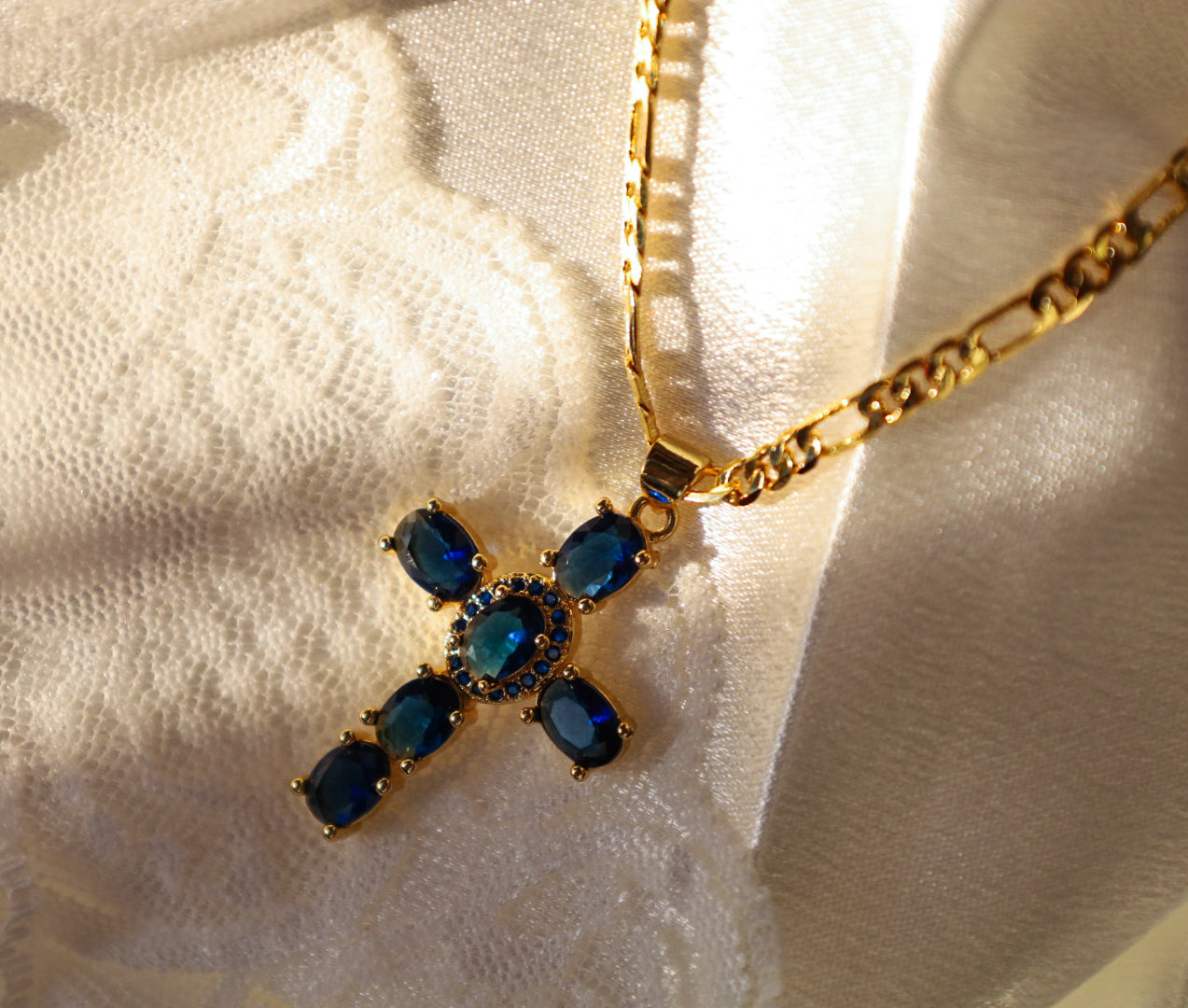 Selene cross necklace